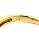 ノンブランド NON BRAND 白蝶パール 12.2mm ダイヤ 0.47ct イエローゴールド K18YG パール ダイヤモンド リング 指輪 1P 1粒 大粒 真珠 ゴールデンパール ダイヤ 13.5号