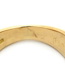 ノンブランド NON BRAND ダイヤ イエローゴールド×ホワイト K18YG ダイヤモンド パール リング 指輪 パヴェ YG Au750 18K 18金 ハートモチーフ 真珠 パール4粒 8.5号