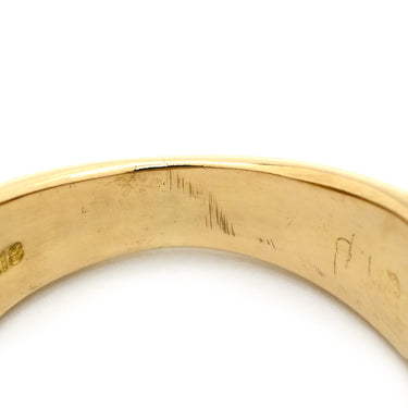 ノンブランド NON BRAND ダイヤ イエローゴールド×ホワイト K18YG ダイヤモンド パール リング 指輪 パヴェ YG Au750 18K 18金 ハートモチーフ 真珠 パール4粒 8.5号