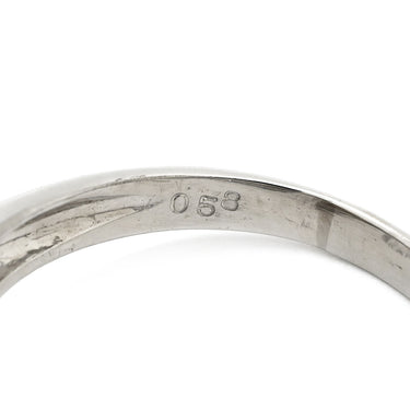 ノンブランド NON BRAND 白蝶パール 11.3mm ダイヤ 0.58ct プラチナシルバー Pt900 パール ダイヤモンド リング 指輪 1P 1粒 大粒 真珠 Pt900 プラチナ パヴェダイヤ 17号