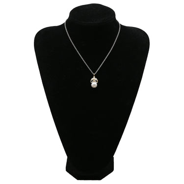 ノンブランド NON BRAND パール ダイヤ 0.32ct パールホワイト×イエローゴールド K18YG パール ダイヤモンド ペンダントトップ ネックレストップ 白蝶パール リボンモチーフ 大粒 真珠 18K YG