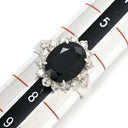ノンブランド NON BRAND ブルーサファイア 3.00ct ダイヤ ブルー×プラチナシルバー Pt900 サファイア ダイヤモンド リング 指輪 青 Pt900 プラチナ オーバルミックスカット 6.5号