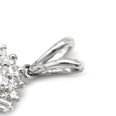 ノンブランド NON BRAND ルビー 0.63ct ダイヤ 0.32ct レッド×プラチナシルバー Pt900 ダイヤモンド ルビー ペンダントトップ 赤 1P 1粒 1石 ネックレストップ Pt900 プラチナ V字金具