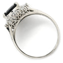 ノンブランド NON BRAND ブルーサファイア 2.73ct ダイヤリング プラチナシルバー Pt850 サファイア ダイヤモンド リング 指輪 青 ブルー Pt850 オーバルミックスカット 1石 13.5号