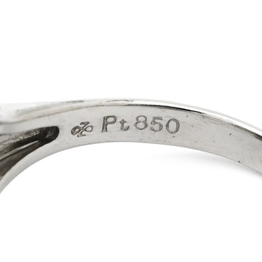 ノンブランド NON BRAND ブルーサファイア 2.73ct ダイヤリング プラチナシルバー Pt850 サファイア ダイヤモンド リング 指輪 青 ブルー Pt850 オーバルミックスカット 1石 13.5号