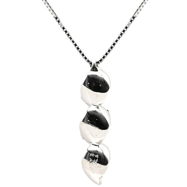 ノンブランド NON BRAND トリロジー ダイヤペンダント ホワイトゴールド K18WG ダイヤモンド ネックレス 3P 3粒 スリーストーンネックレス 18K WG Au750