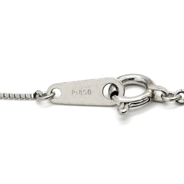 ノンブランド NON BRAND ダイヤモンド 0.50ct クロスペンダント プラチナシルバー Pt900 ダイヤモンド Pt850(チェーン) ネックレス 十字架 CROSS 10石 10P 10粒 ブリリアントカット
