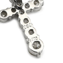 ノンブランド NON BRAND ダイヤモンド 0.50ct クロスペンダント プラチナシルバー Pt900 ダイヤモンド Pt850(チェーン) ネックレス 十字架 CROSS 10石 10P 10粒 ブリリアントカット