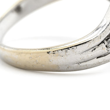 ノンブランド NON BRAND ダイヤリング ホワイトゴールド K18WG ダイヤモンド リング 指輪 クラスターセッティング ホワイトゴールド パヴェダイヤ フラワー 花 18号