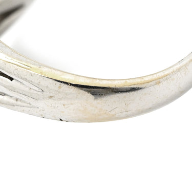 ノンブランド NON BRAND ダイヤリング ホワイトゴールド K18WG ダイヤモンド リング 指輪 クラスターセッティング ホワイトゴールド パヴェダイヤ フラワー 花 18号