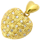 ノンブランド NON BRAND ハート ダイヤモンド 0.25ct イエローゴールド K18YG ダイヤモンド ペンダントトップ 750 18K ネックレストップ ペンダントヘッド