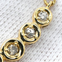 ノンブランド NON BRAND ダイヤモンド 0.30ct ペンダント イエローゴールド K18YG ダイヤモンド ネックレス 750 18K 7P 7粒 7石 ブリリアントカット