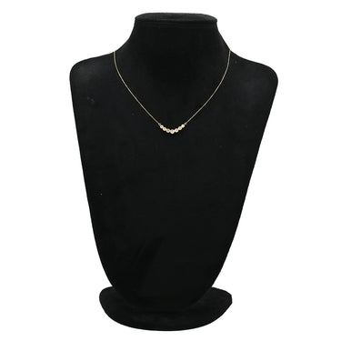 ノンブランド NON BRAND ダイヤモンド 0.30ct ペンダント イエローゴールド K18YG ダイヤモンド ネックレス 750 18K 7P 7粒 7石 ブリリアントカット