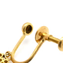 ノンブランド NON BRAND イエローゴールド K18YG ダイヤモンド イヤリング Au750 18K 18金 ダイヤ オープンハート型 ドロップイヤリング