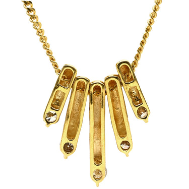 ノンブランド NON BRAND ダイヤ ペンダント イエローゴールド K18YG ダイヤモンド ネックレス Au750 18K 18金 5P 5石 5粒 ゴールドバー