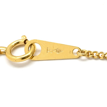 ノンブランド NON BRAND ダイヤ ペンダント イエローゴールド K18YG ダイヤモンド ネックレス Au750 18K 18金 5P 5石 5粒 ゴールドバー