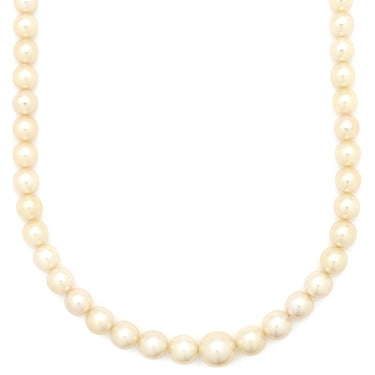 ノンブランド NON BRAND 3.7mm パール ペンダント パールホワイト パール シルバー ネックレス 真珠 アコヤ ホワイト 白 silver 47cm 一連 クラスプ オーバル型