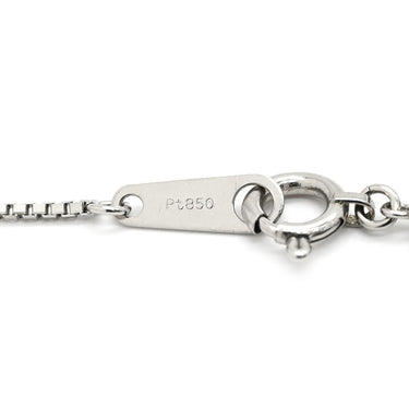 ノンブランド NON BRAND ブラウンダイヤモンド 1.00ct ペンダント プラチナシルバー Pt900 ダイヤモンド Pt850(チェーン) ネックレス 3連 ドロップ プラチナ ブリリアントカット 3石 3粒 ベネチアンチェーン