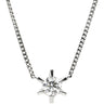 ノンブランド NON BRAND ダイヤモンド 0.32ct ペンダント プラチナシルバー Pt850 ダイヤモンド ネックレス 1P 1石 1粒 ブリリアントカット プラチナ