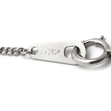 ノンブランド NON BRAND ダイヤモンド 0.32ct ペンダント プラチナシルバー Pt850 ダイヤモンド ネックレス 1P 1石 1粒 ブリリアントカット プラチナ