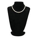 ノンブランド NON BRAND 8mm パール ペンダント パールホワイト パール シルバー ネックレス 真珠 あこや アコヤ ホワイト 白 silver 44cm 一連 ワンタッチ クラスプ 花形