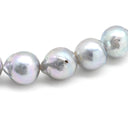 ノンブランド NON BRAND 8.5mm パール ペンダント グレー×シルバー パール シルバー ネックレス 真珠 アコヤ あこや シルバーグレイ 灰色 一連 アコヤ真珠 43.5cm オフラウンドシェイプ