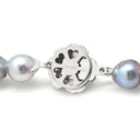 ノンブランド NON BRAND 8.5mm パール ペンダント グレー×シルバー パール シルバー ネックレス 真珠 アコヤ あこや シルバーグレイ 灰色 一連 アコヤ真珠 43.5cm オフラウンドシェイプ