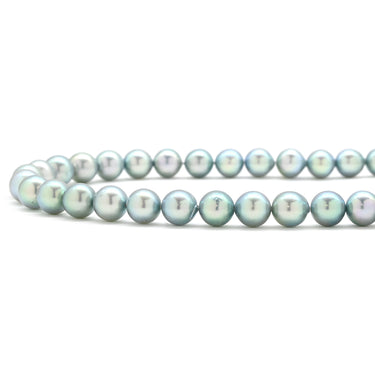 ノンブランド NON BRAND シルバーグレー シルバー パール ネックレス パール アコヤパール 真珠 あこやパール silver 1連 ラウンドシェイプ