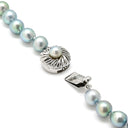 ノンブランド NON BRAND シルバーグレー シルバー パール ネックレス パール アコヤパール 真珠 あこやパール silver 1連 ラウンドシェイプ