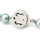 ノンブランド NON BRAND シルバーグレー シルバー パール ネックレス パール アコヤパール 真珠 あこやパール silver 1連 ラウンドシェイプ