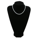 ノンブランド NON BRAND シルバーグレー シルバー パール ネックレス パール アコヤパール 真珠 あこやパール silver 1連 ラウンドシェイプ