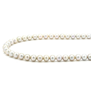 ノンブランド NON BRAND 7mm パール ペンダント グレー×シルバー パール シルバー ネックレス 真珠 アコヤ あこや シルバーグレイ 灰色 一連 アコヤ真珠 43.5cm ラウンドシェイプ