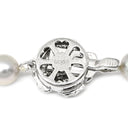 ノンブランド NON BRAND 7mm パール ペンダント グレー×シルバー パール シルバー ネックレス 真珠 アコヤ あこや シルバーグレイ 灰色 一連 アコヤ真珠 43.5cm ラウンドシェイプ