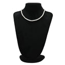 ノンブランド NON BRAND 7mm パール ペンダント グレー×シルバー パール シルバー ネックレス 真珠 アコヤ あこや シルバーグレイ 灰色 一連 アコヤ真珠 43.5cm ラウンドシェイプ