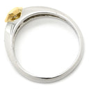 ノンブランド NON BRAND ダイヤモンド 0.28ct プラチナシルバーXイエローゴールド Pt900 K18YG ダイヤモンド リング 指輪 18K 750 YG プラチナ コンビ ダイア 18.5号