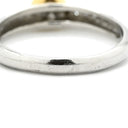 ノンブランド NON BRAND ダイヤモンド 0.28ct プラチナシルバーXイエローゴールド Pt900 K18YG ダイヤモンド リング 指輪 18K 750 YG プラチナ コンビ ダイア 18.5号