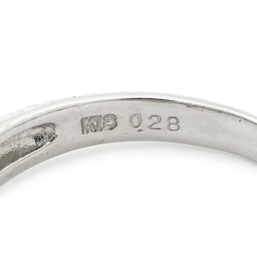 ノンブランド NON BRAND ダイヤモンド 0.28ct プラチナシルバーXイエローゴールド Pt900 K18YG ダイヤモンド リング 指輪 18K 750 YG プラチナ コンビ ダイア 18.5号
