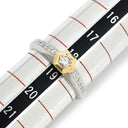 ノンブランド NON BRAND ダイヤモンド 0.28ct プラチナシルバーXイエローゴールド Pt900 K18YG ダイヤモンド リング 指輪 18K 750 YG プラチナ コンビ ダイア 18.5号