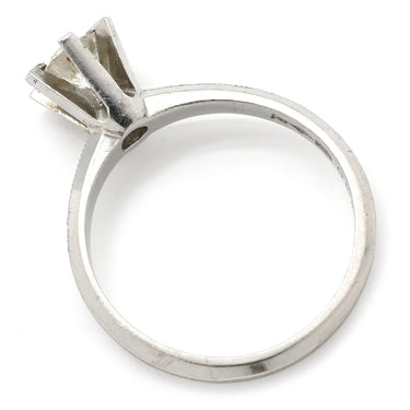 ノンブランド NON BRAND ダイヤモンド 0.56ct 立爪 プラチナシルバー Pt850 ダイヤモンド リング 指輪 1石 1粒 プラチナ ブリリアントカット 13.5号
