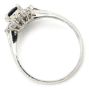 ノンブランド NON BRAND ブルーサファイア 0.81ct ダイヤモンド プラチナシルバー Pt850 サファイア ダイヤモンド リング 指輪 青 ブルー Pt850 オーバルミックスカット 1石 14号