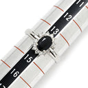 ノンブランド NON BRAND ブルーサファイア 0.81ct ダイヤモンド プラチナシルバー Pt850 サファイア ダイヤモンド リング 指輪 青 ブルー Pt850 オーバルミックスカット 1石 14号