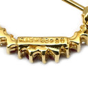 ノンブランド NON BRAND ルビー ダイヤ サークルブローチ イエローゴールド K18YG ルビー ダイヤモンド ブローチ Au750 YG 円形 ラウンド リース型