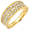 ノンブランド NON BRAND ダイヤモンド 1.00ct イエローゴールド K18YG ダイヤモンド リング 指輪 パヴェダイヤ 18K 750 YG 11号