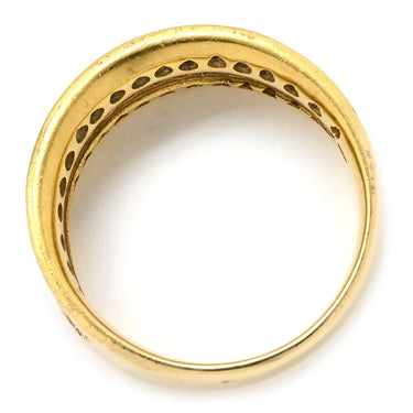 ノンブランド NON BRAND ダイヤモンド 1.00ct イエローゴールド K18YG ダイヤモンド リング 指輪 パヴェダイヤ 18K 750 YG 11号