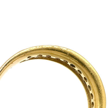 ノンブランド NON BRAND ダイヤモンド 1.00ct イエローゴールド K18YG ダイヤモンド リング 指輪 パヴェダイヤ 18K 750 YG 11号