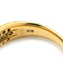 ノンブランド NON BRAND ダイヤモンド 1.00ct イエローゴールド K18YG ダイヤモンド リング 指輪 パヴェダイヤ 18K 750 YG 11号
