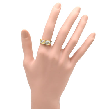 ノンブランド NON BRAND ダイヤモンド 1.00ct イエローゴールド K18YG ダイヤモンド リング 指輪 パヴェダイヤ 18K 750 YG 11号