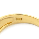 ノンブランド NON BRAND ダイヤモンド 1.00ct イエローゴールド K18YG ダイヤモンド リング 指輪 ブリリアントカット 18K 750 YG フラワーモチーフ 11号