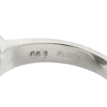 ノンブランド NON BRAND ヒスイ 6.81ct ダイヤモンド プラチナシルバー Pt900 ヒスイ ダイヤモンド リング 指輪 緑 グリーン 翡翠 ひすい ジェダイト プラチナ900 テーパー 13号