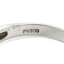 ノンブランド NON BRAND ダイヤ 0.80ct プラチナシルバー Pt900 ダイヤモンド リング 指輪 Pt900 プラチナ 7P 7石 7粒 パヴェ メレ V字デザイン Vライン マーキスカット 14号